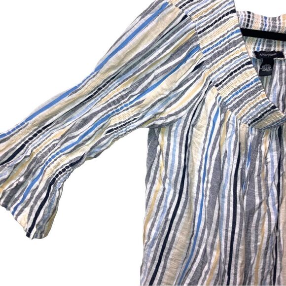 Ashley Stewart Stripe off the shoulder Top - Picture 2 of 4